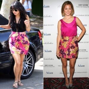 Myne Olive skirt as seen on Vanessa Hudgens